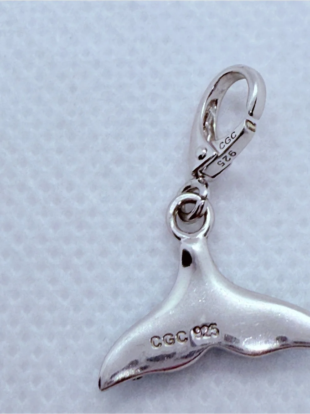 Zable Zabie Italian Made Sterling Silver Bracelet with Blue Mermaid Tail Charm